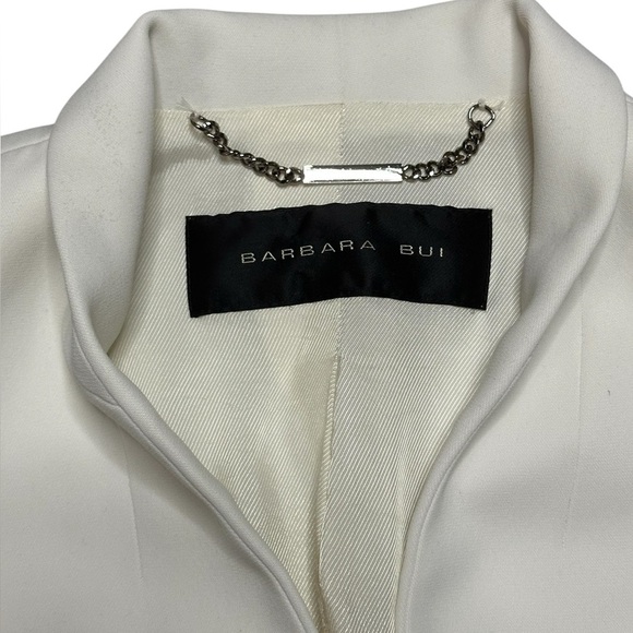 Barbara Bui Luxury Cream White Ready to Wear Blazer Sz 40 - Picture 4 of 7